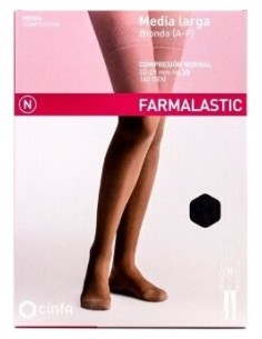 Farmalastic Media Larga Compresión Normal Puntera Abierta...