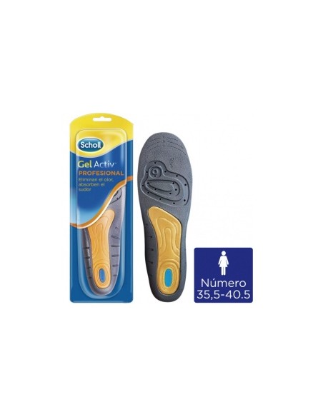 Scholl Gel Activ Profesional Mujer 1 Par