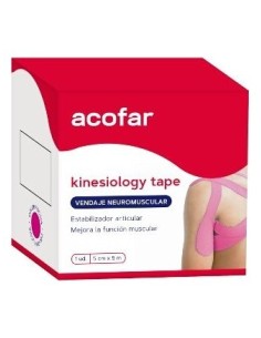 Acofarsport Kinesiology Tape Fucsia 5Cmx5M