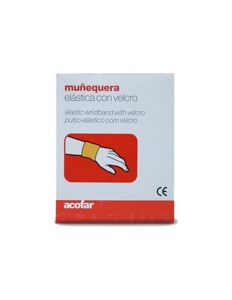 Acofar Muñequera Velcro Color Gris T-Grande 1Ud