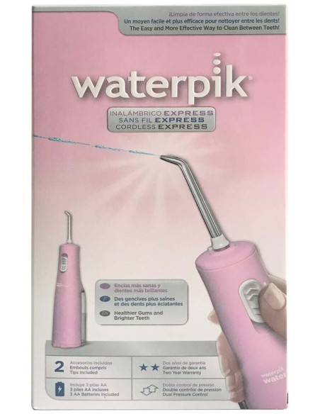Waterpik Irrigador Bucal Inalámbrico A Pilas Rosa