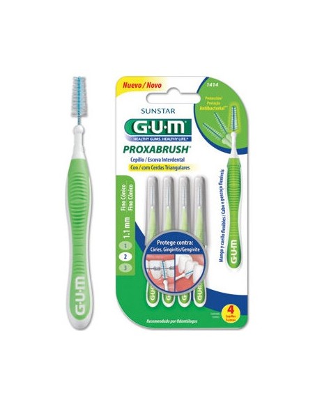 Gum® Proxabrush  Cepillo Ultrafino R:1414 4Uds