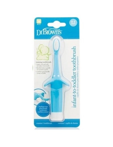 Cepillo De Dientes Bebe Niño Azul 0-3 Años