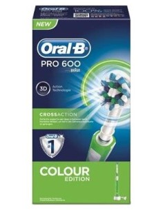 Oral-B® Pro 600 3D Crossaction Cepillo Eléctrico Verde