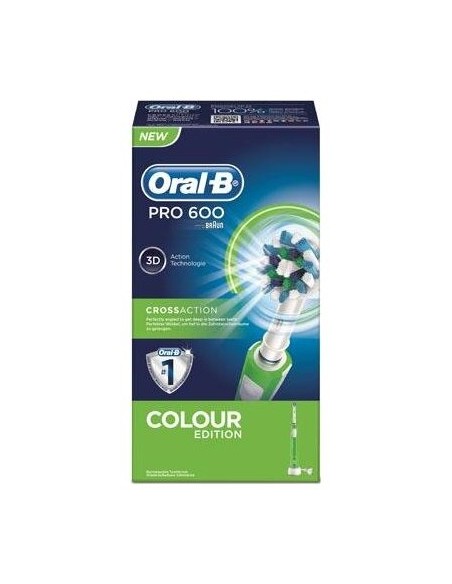 Oral-B® Pro 600 3D Crossaction Cepillo Eléctrico Verde