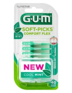 Gum Soft Picks Confort Flex Reg Mint 40U