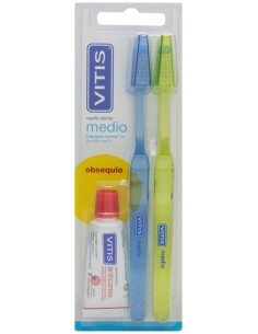 Cepillo Dent Vitis Med Pack Duplo R 6055