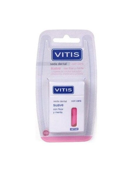 Vitis®  Seda Dental Suave Con Flúor Y Menta 50M