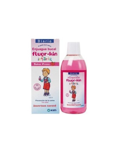 Fluor-Kin Infantil Colutorio Fresa 500Ml