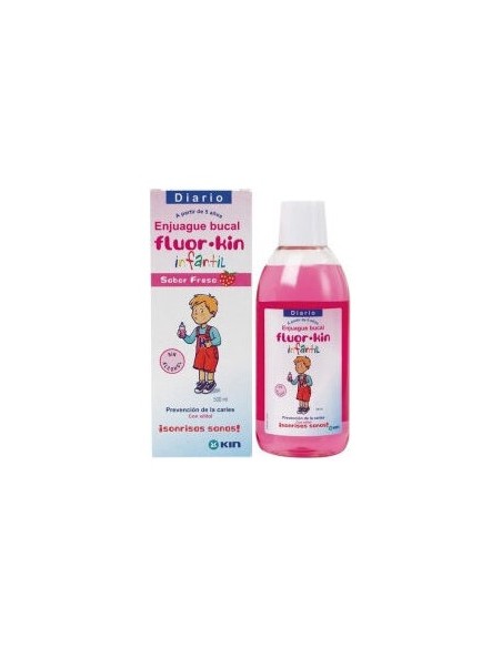 Fluor-Kin Infantil Colutorio Fresa 500Ml