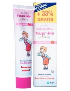 Fluorkin Infantil Pasta Fresa 75+25 Ml