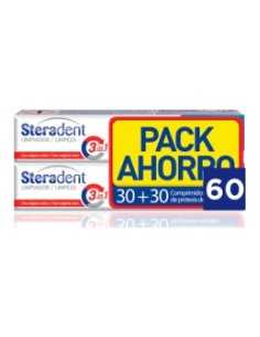 Steradent Triple Acción Plus 30Comp+30Comp