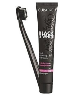 Curaprox Black Is White Set Dentífrico 90Ml + Cepillo Dental