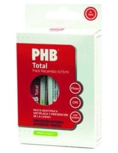 Phb® Pack Recambio Pasta Dental Viaje 3X15Ml