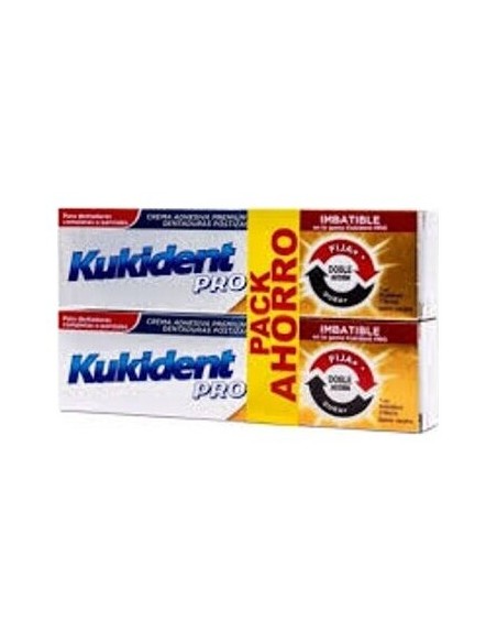 Kukident Doble Accion Proplus Duplo 2X40
