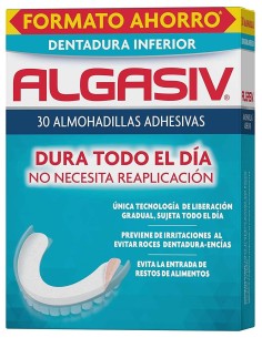Algasiv Almohadillas Adhesivas Protesis Inferior 30Uds