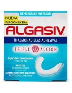 Algasiv Almohadillas Adhesivas Protesis Inferior 18Uds