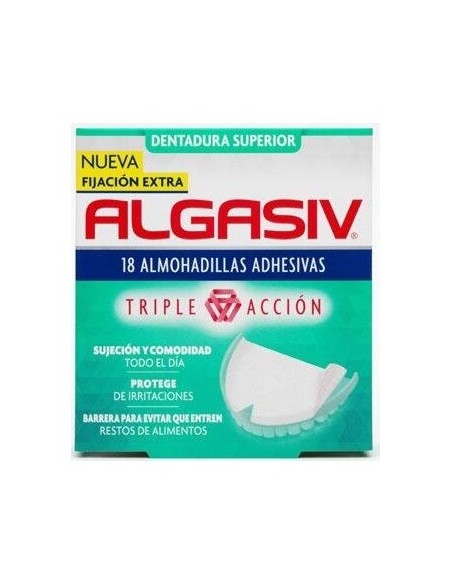 Algasiv Almohadillas Adhesivas Protesis Superior 18Uds