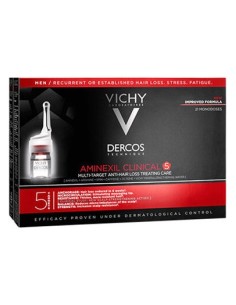 Vichy Dercos Aminexil Clinical 5 Hombre 21 Monodosis