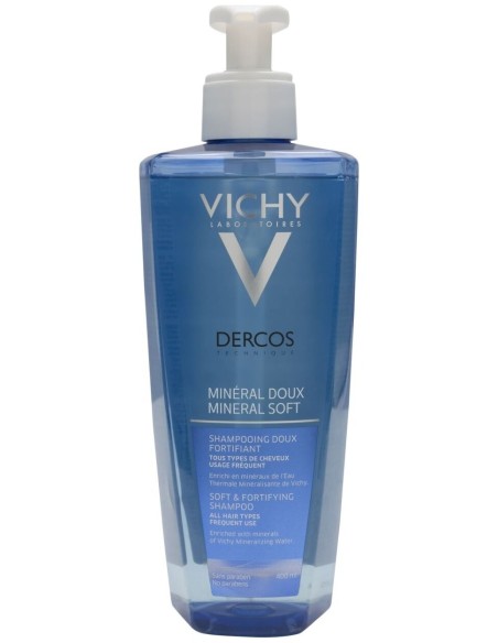 Vichy Dercos Champú Mineral Suave Fortalecedor 400Ml