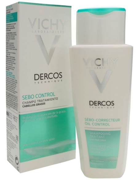Vichy Dercos Champú Tratante Sebocorrector 200Ml
