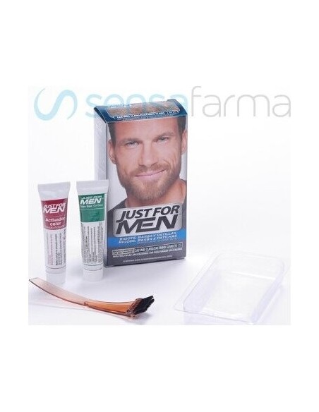 Just For Men Gel Colorante Castaño Claro Para Bigote Y Barba 30Ml