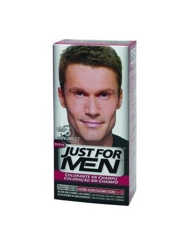 Just For Men Champú Colorante Castaño Oscuro 30Ml