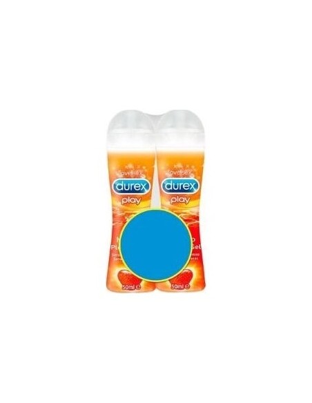 Durex Play Fresa Pleasure Gel Lubricante Hidrosoluble Intimo Duplo 2 X 50 Ml