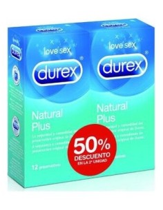 Durex Natural Plus Duplo 2 Udad. 50%