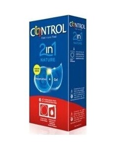 Control Nature 2 En 1 Preservativo + Gel 6U