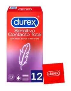 Durex® Sensitivo Contacto Total 2X12Uds