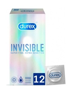 Durex® Invisible Extra Fino Extra Sensitivo 12Uds