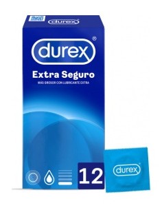 Durex® Extra Seguro Preservativos 12Uds