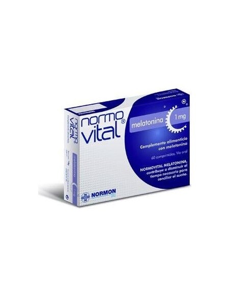 Normovital Melatonina 1Mg 60 Comprimidos
