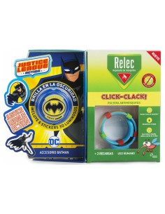 Relec Pulsera Antimosquitos Click-Clack + Stick Batman