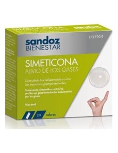 Sandoz Bienestar Simeticona Alivio Gases 20 Sobres