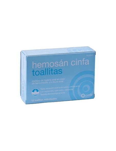 Hemosan Cinfa 12 Toallitas
