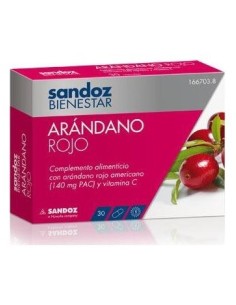Sandoz Bienestar Arándano Rojo Cranberry 30Cáps
