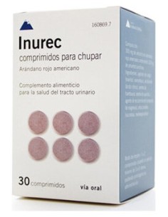Inurec 30 Comp Para Chupar Sabor Naranja
