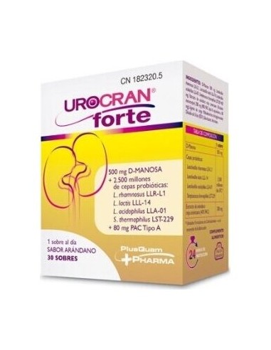 Urocran Forte Arándano Rojo + Prob D-Manosa 30...