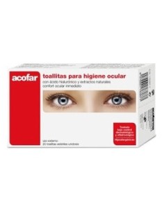 Acofarderm Toallitas Higiene Ocular 20 U