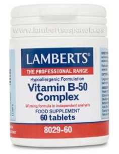 Complejo Vitam B-50 60 Tabletas Lamberts