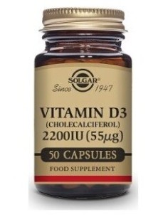 Vitamina D3 2.200 Ui 50 Capsulas Solgar