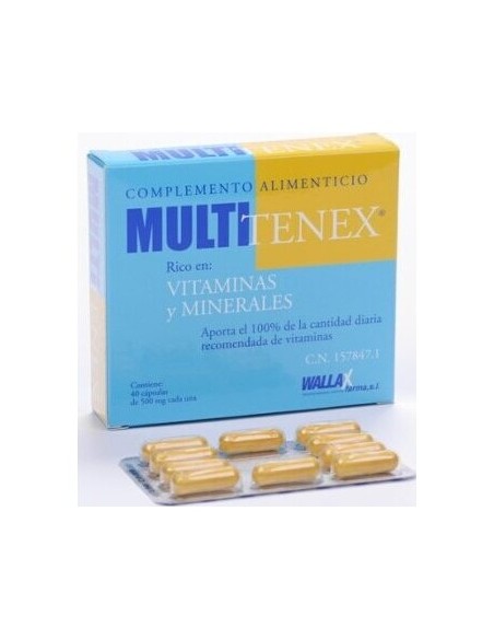Multitenex 500 Mg 40 Capsulas
