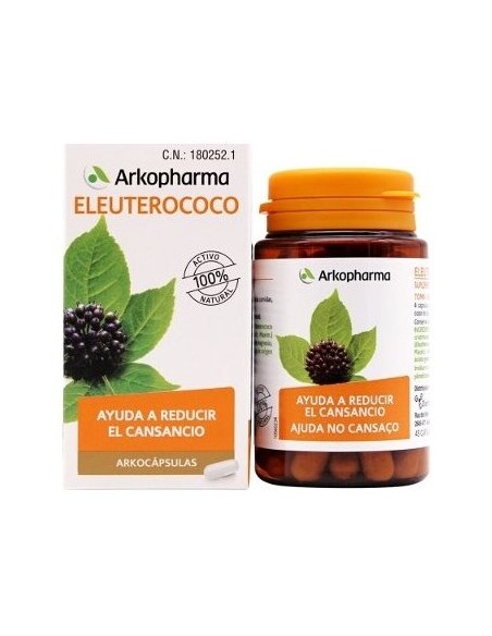 Arkocapsulas Eleuterococo Bio 40Caps