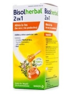 Bisolherbal  2 En 1 Jarabe 180 G