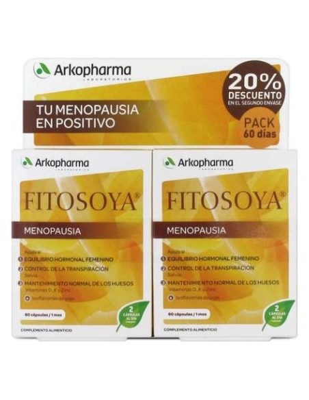 Fitosoya Isoflavonas 60 Cápsulas X 2