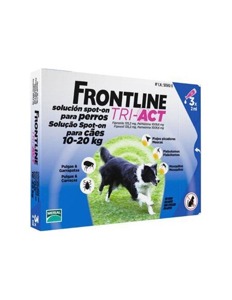 Frontline Tri-Act Perros 10-20 Kg 3 Pip