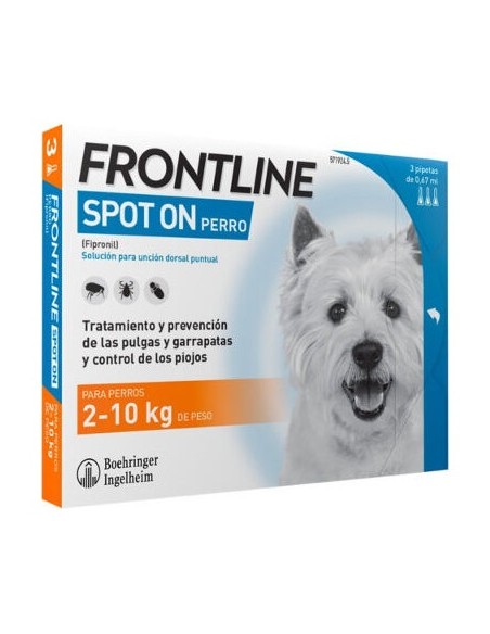 Frontline Spot On Perros 2-10 Kg 3 Pip