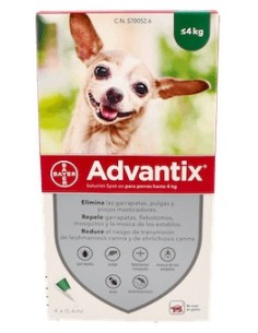 Advantix Perro 0-4Kg 4Pipetas Bayer